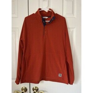 Outdoor Research Men’s Orange 1/4 Zip Sleeve Men Size Large